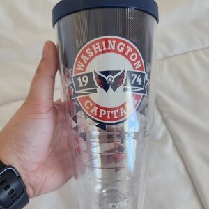 tervis Washington Capitals Clear Tumbler with Red, Navy, White Logo